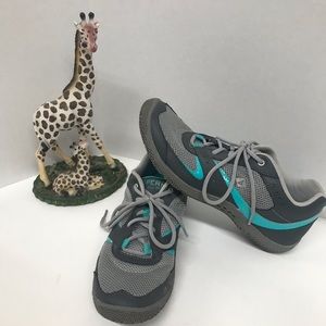 Sperry gray teal tennis shoes women’s 8M